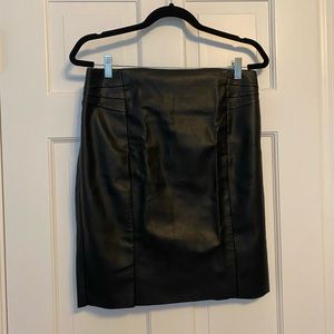 Express Black pleather pencil skirt